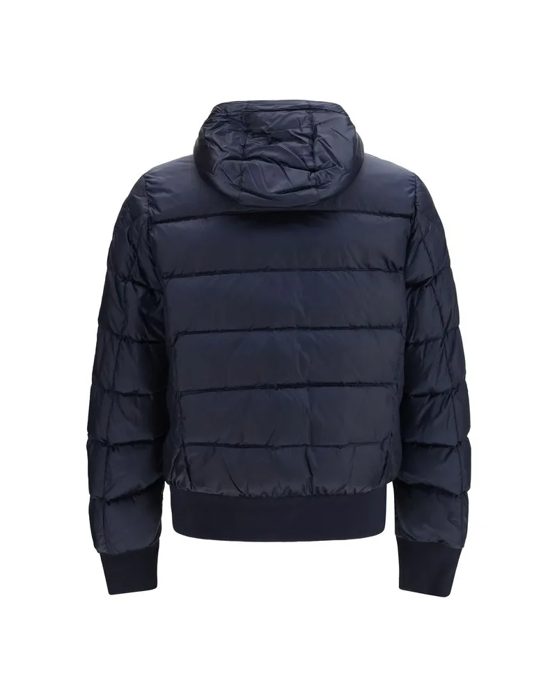 Parajumpers Men Blue Goose Down Full-Length Jacket Clothing Navy
