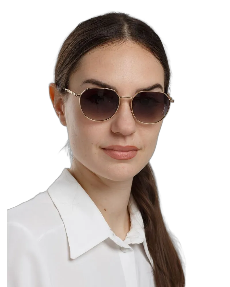 Zadig & Voltaire Unisex Sunglasses Shiny Rose Gold Metal Rose