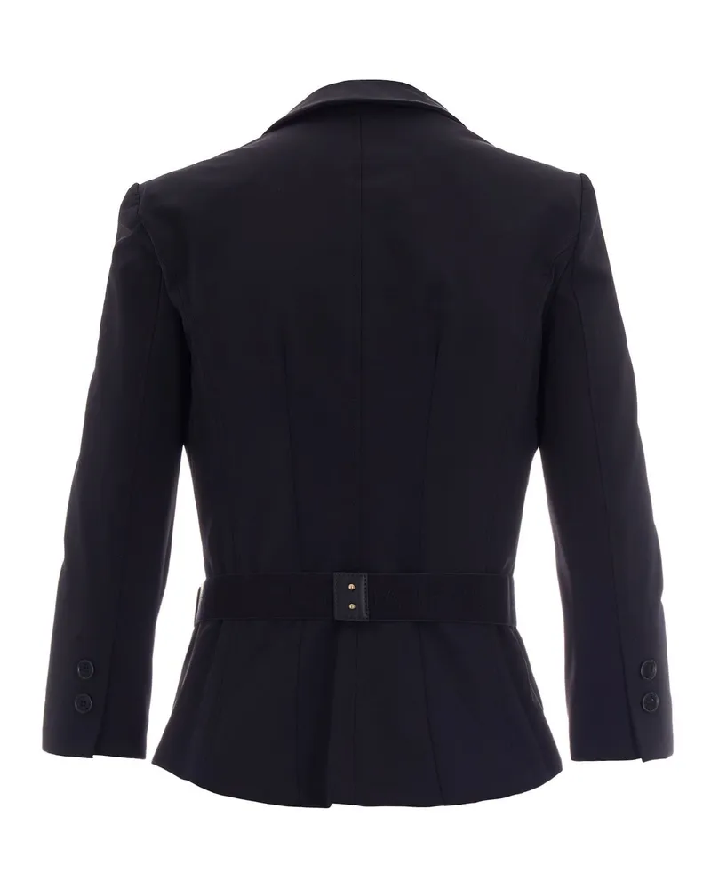 Elisabetta Franchi Women's Blazer Technical Stretch Fabric Black Polyamide Jacket Black