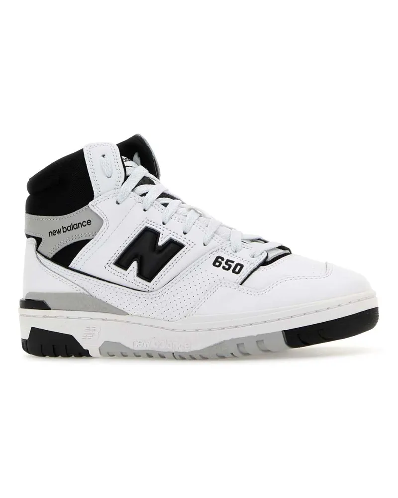 New Balance Men's Multicolor Leather 650 Sneakers White White