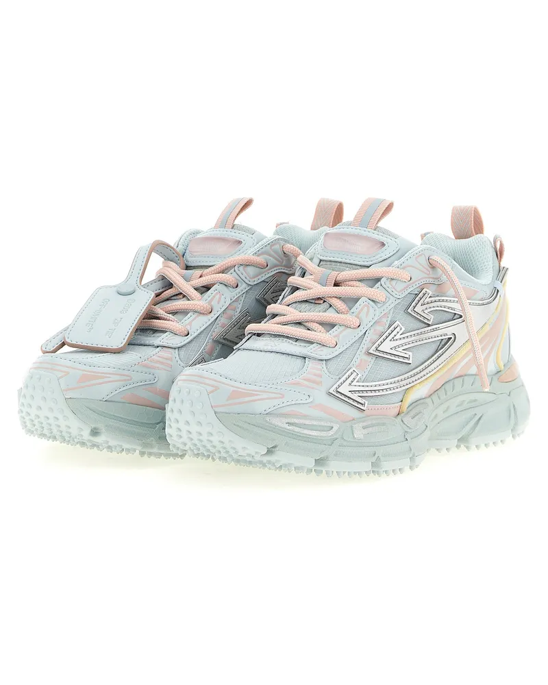 OFF-WHITE Layered Technical Mesh Sneakers — Blue Blue