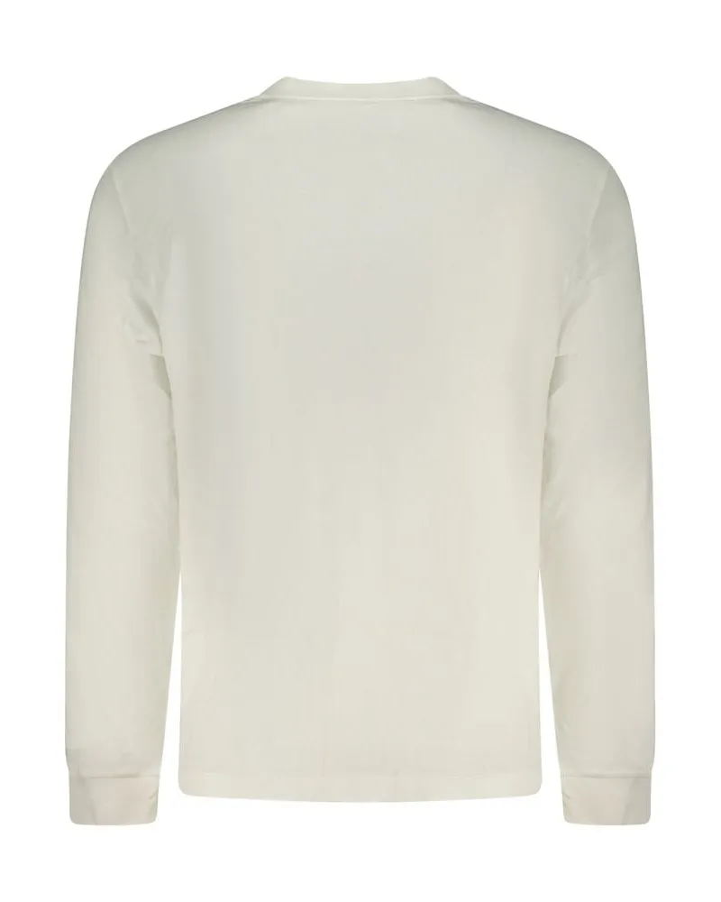 Calvin Klein Logo-Embroidered Cotton T-Shirt — White White