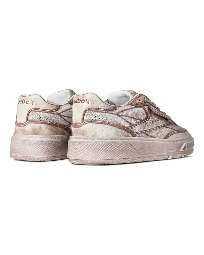 Reebok Women's Club C Ltd Sneaker Beige Leather Mesh Rubber Beige