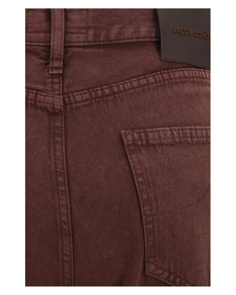 Jacob Cohën High-Rise Straight-Leg Jeans — Red Red