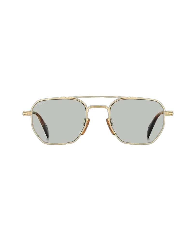 David Beckham Men's Sunglasses Gold Metal Gold