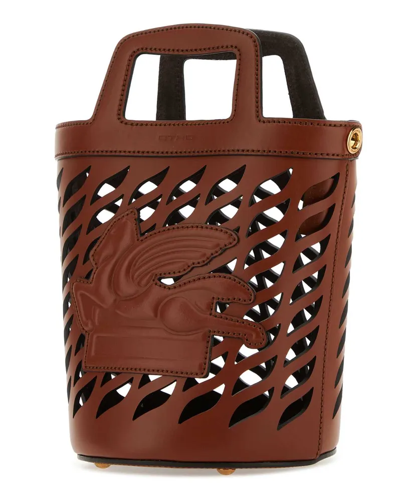 Etro Women's Caramel Leather Bucket Bag M0022 Borse A Secchiello Brown