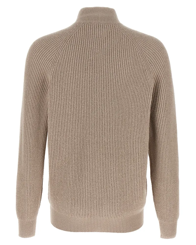 Brunello Cucinelli Men's Beige Cotton Cardigan Clothing Beige