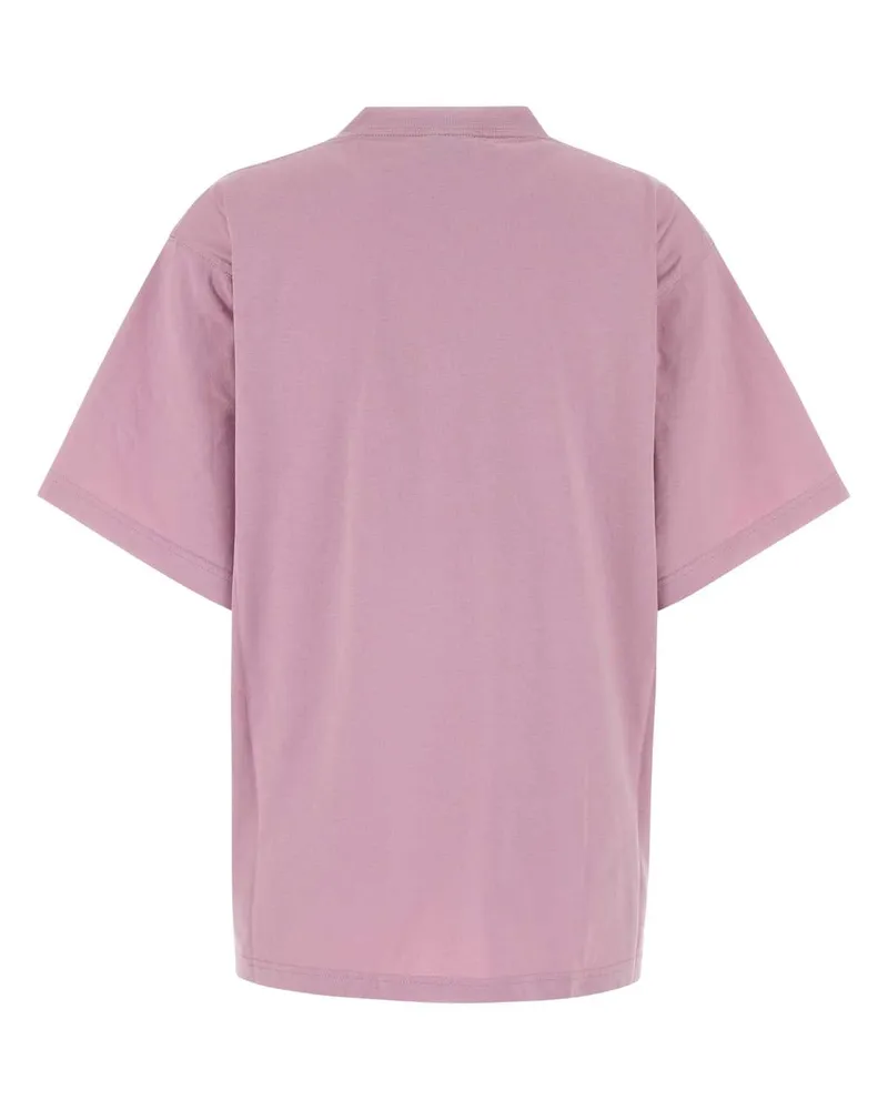 Balenciaga Women's Pink Cotton Oversize T-Shirt Old Exterior Exterior: T-shirts And Polos Pink
