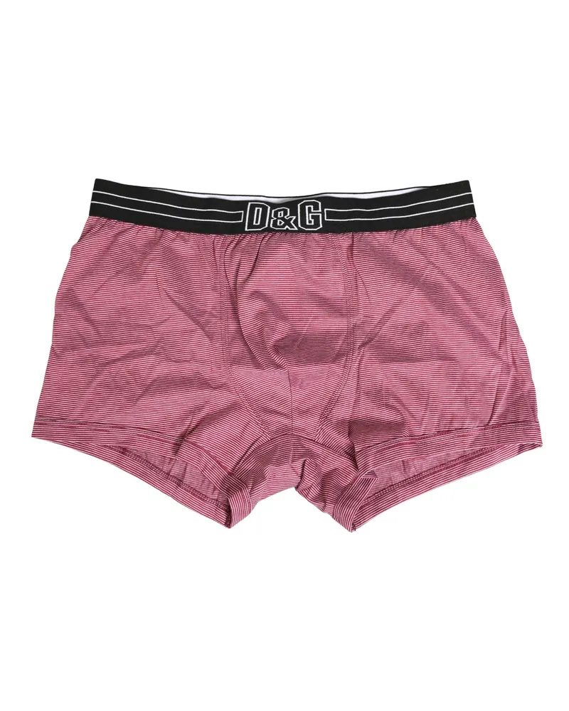Dolce & Gabbana Men Pink D&g Logo Cotton Regular Boxer Underwear Clothing Pink
