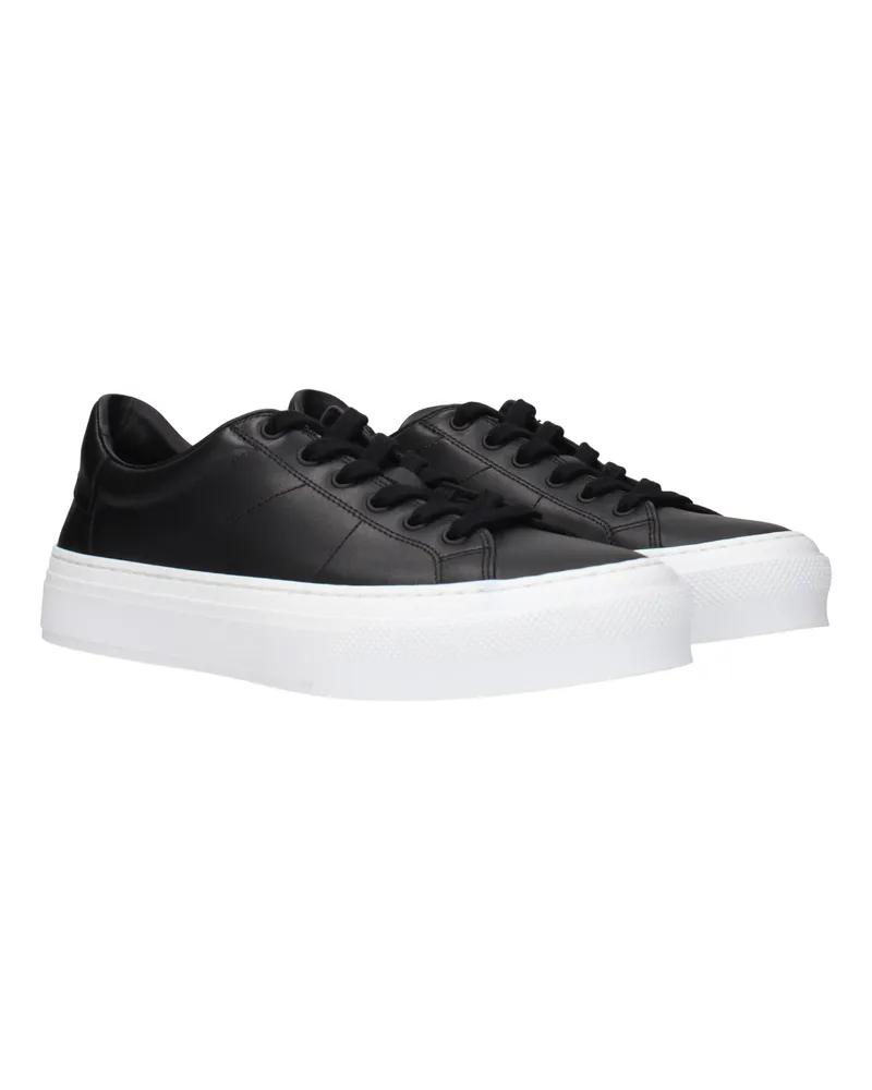 Givenchy Leather Low-Top Sneaker — Black Black