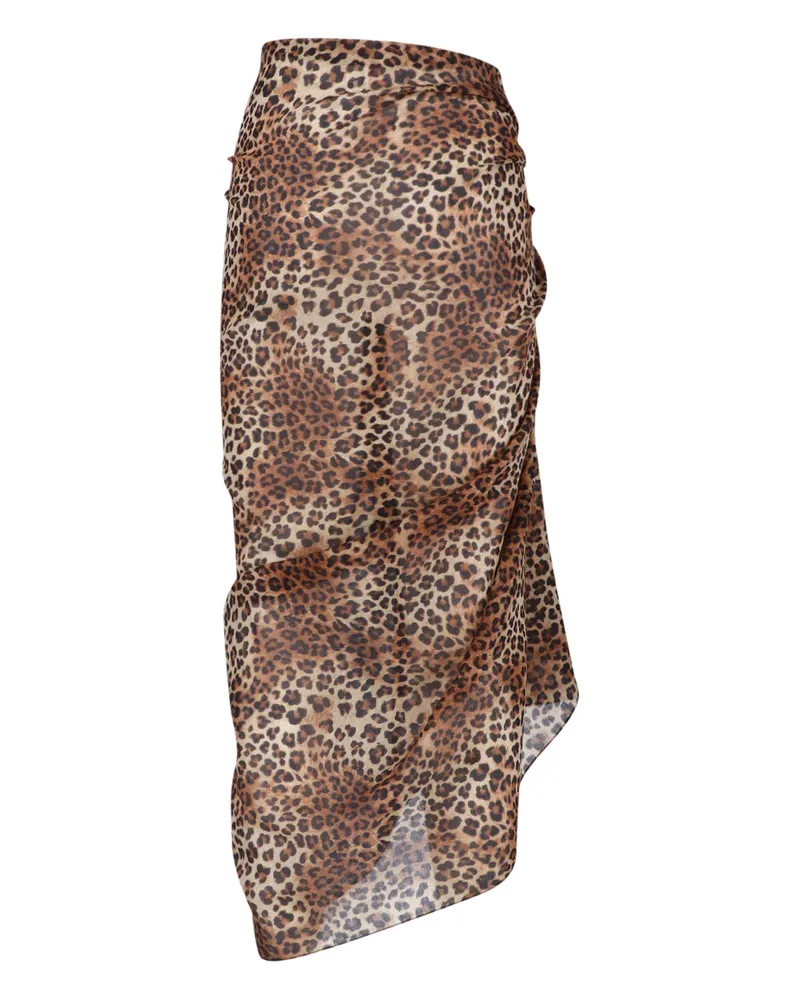 MC2 Saint Barth Women's Skirts Multicolour Cotton Brown