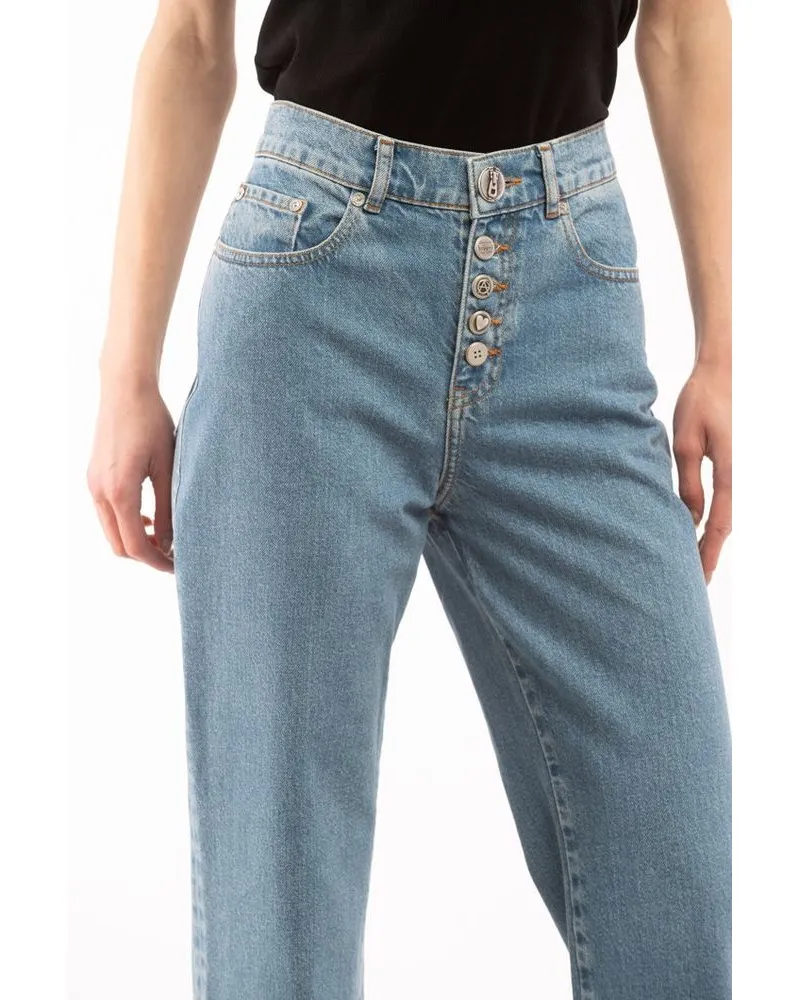 Moschino Women's Multicolor Cotton Jeans Denim Clothing Blue