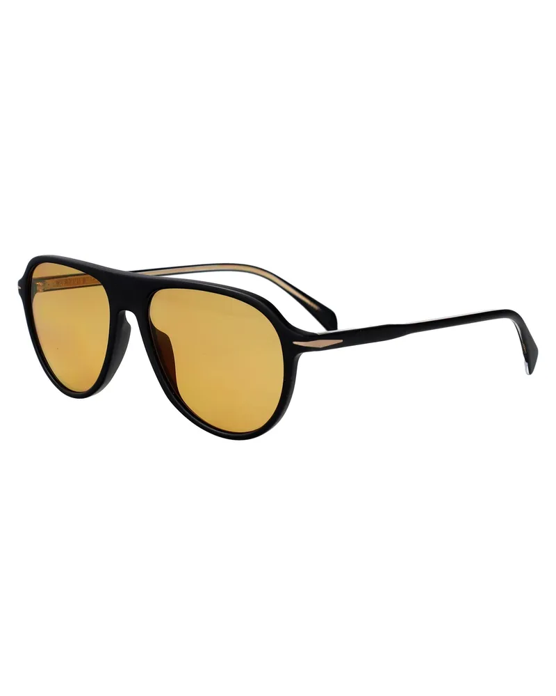 EYEWEAR by DAVID BECKHAM Men's Sunglasses Db 1200-S Matte Black Acetate Black