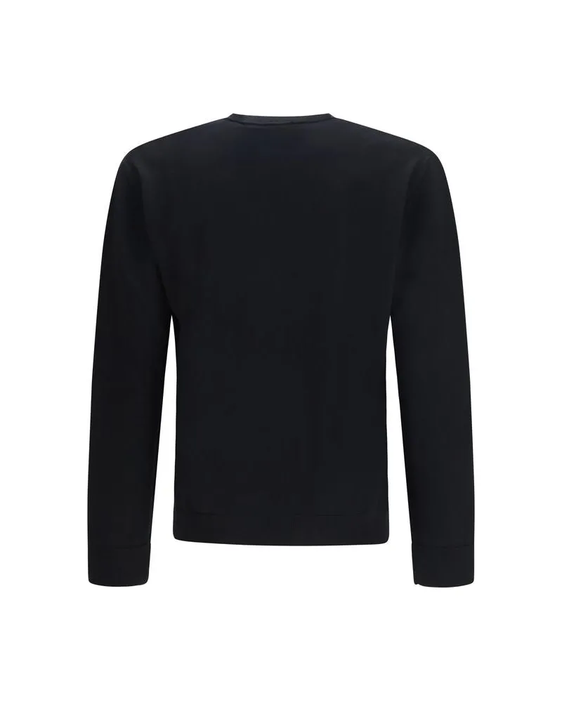 Valentino Garavani Men's Black Wool Oves Aries Sweatshirt Clothing Black