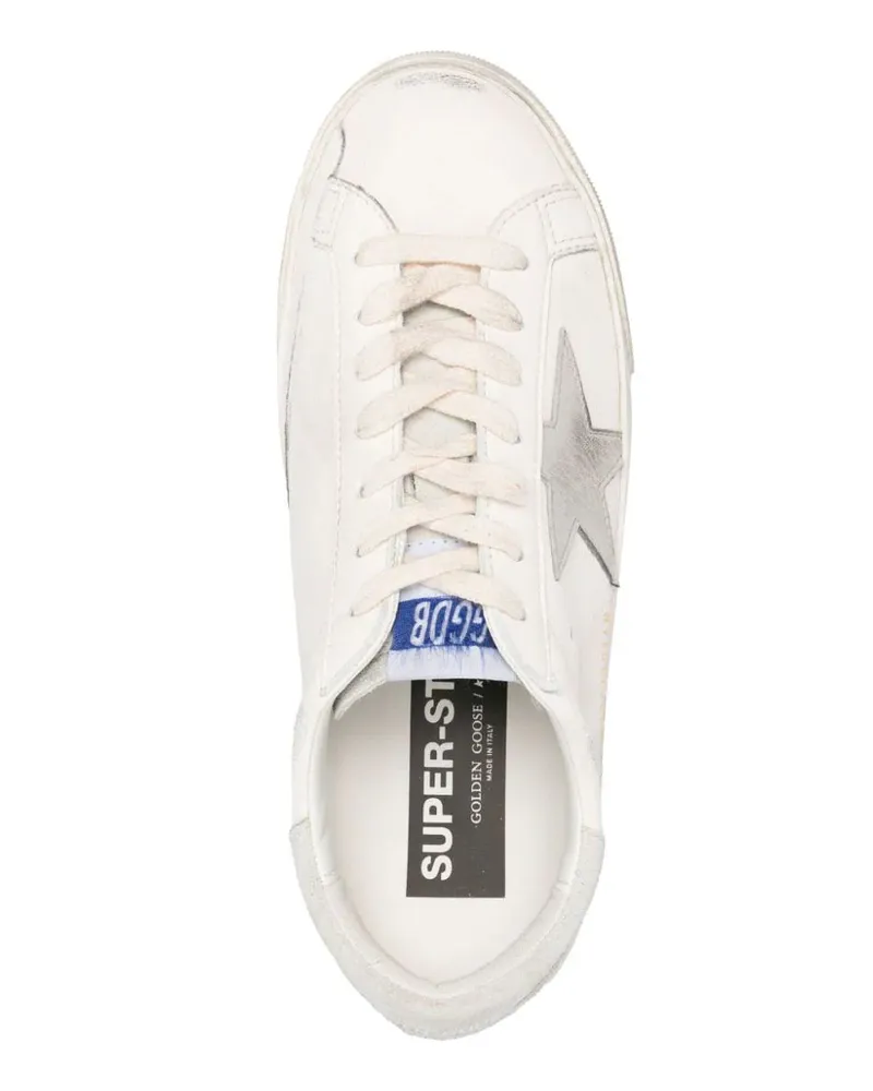 Golden Goose Men's Super Star Leather Sneakers Ss26 M White