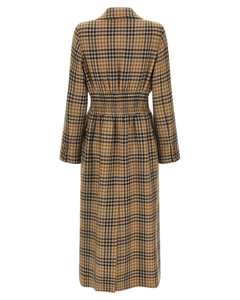 Valentino Garavani Women's Brown Virgin Wool Coat Clothing Brown
