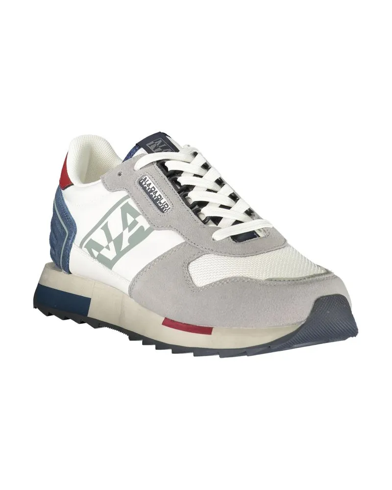 Napapijri Colour-Block Lace-Up Sneaker — White White