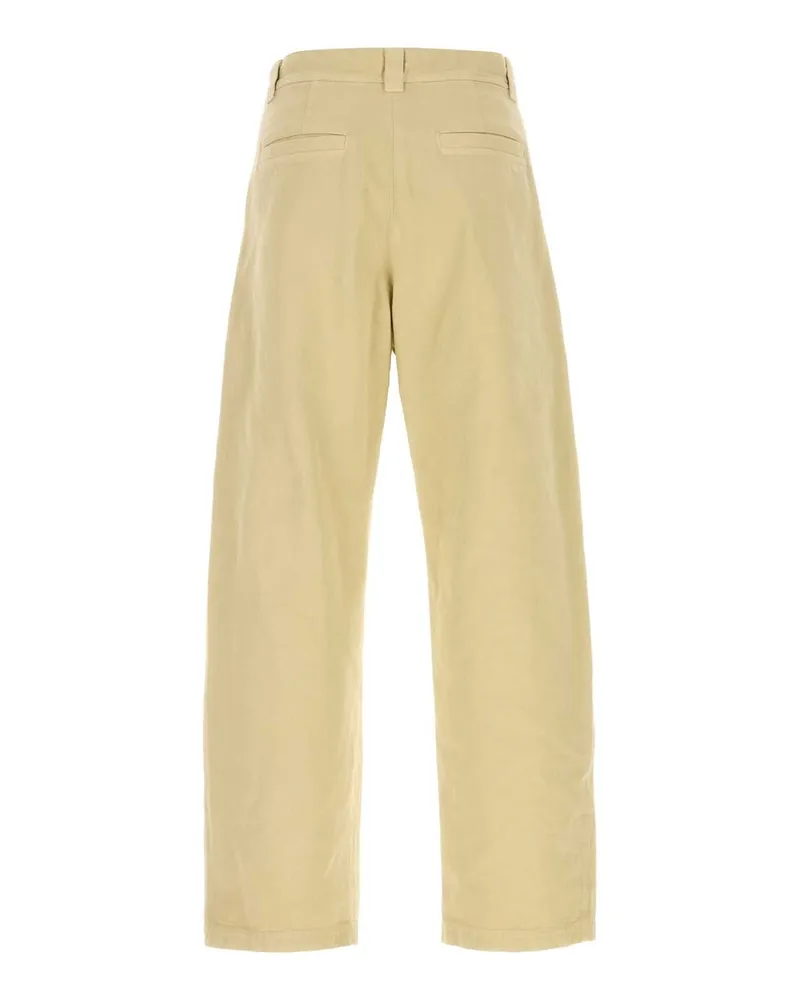 A.P.C. Men's Beige Cotton Chino Pant Sable Exterior: Pantaloni Beige