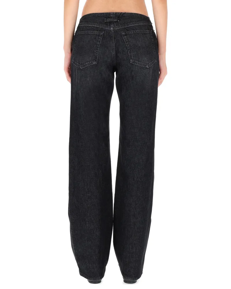 Jean Paul Gaultier Double Zipper Cotton Jeans — Black Black