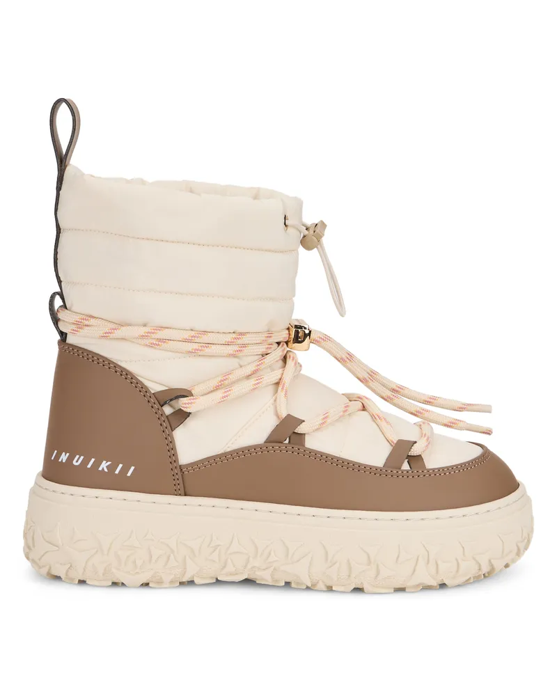 INUIKII Quilted Technical Fabric Boot — Taupe Taupe