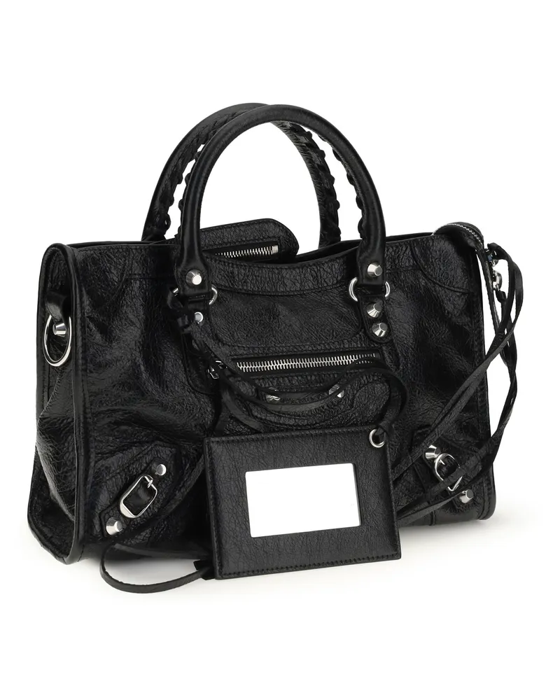 Balenciaga Women's Le City Small Handbag Black Shoulder Bags Black