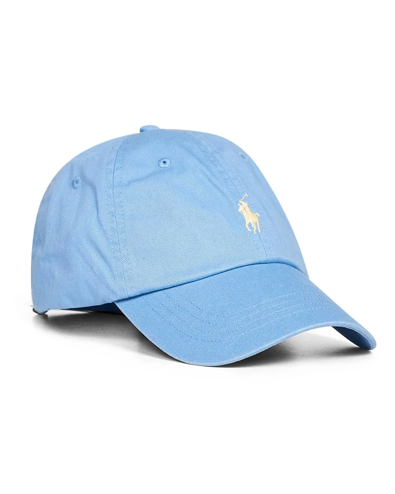 Ralph Lauren Men's Bristol Blue Cotton Chino Ball Cap Light Hat Blue