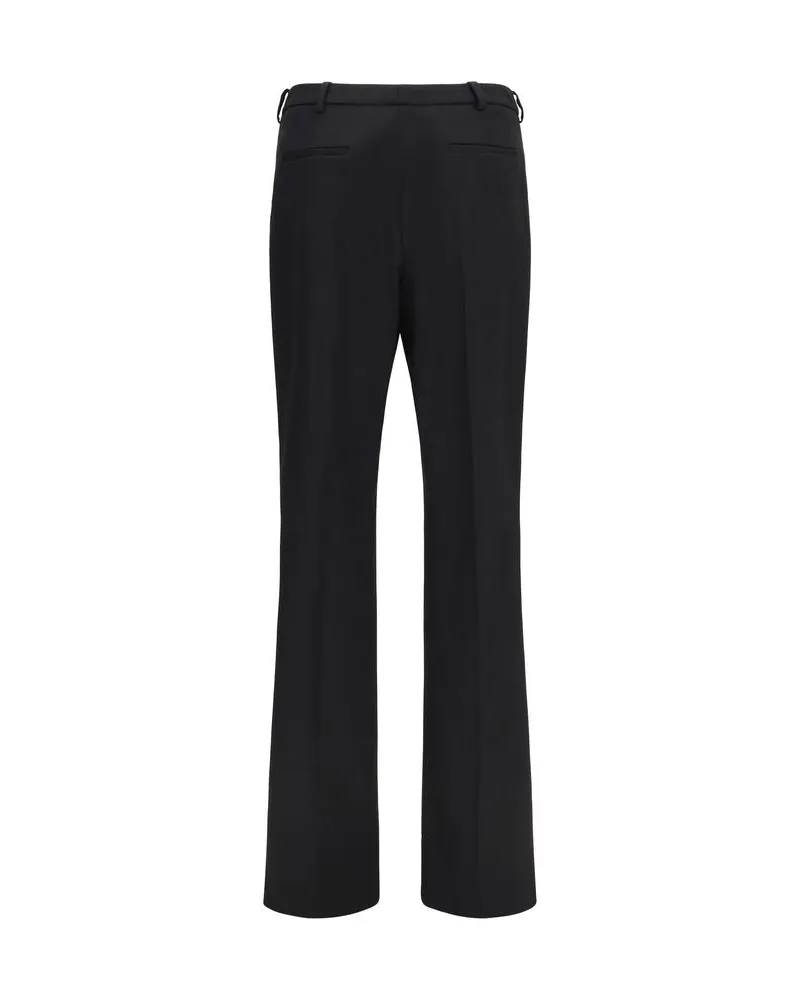 Balenciaga Women Black Wool Oves Aries Pants Black