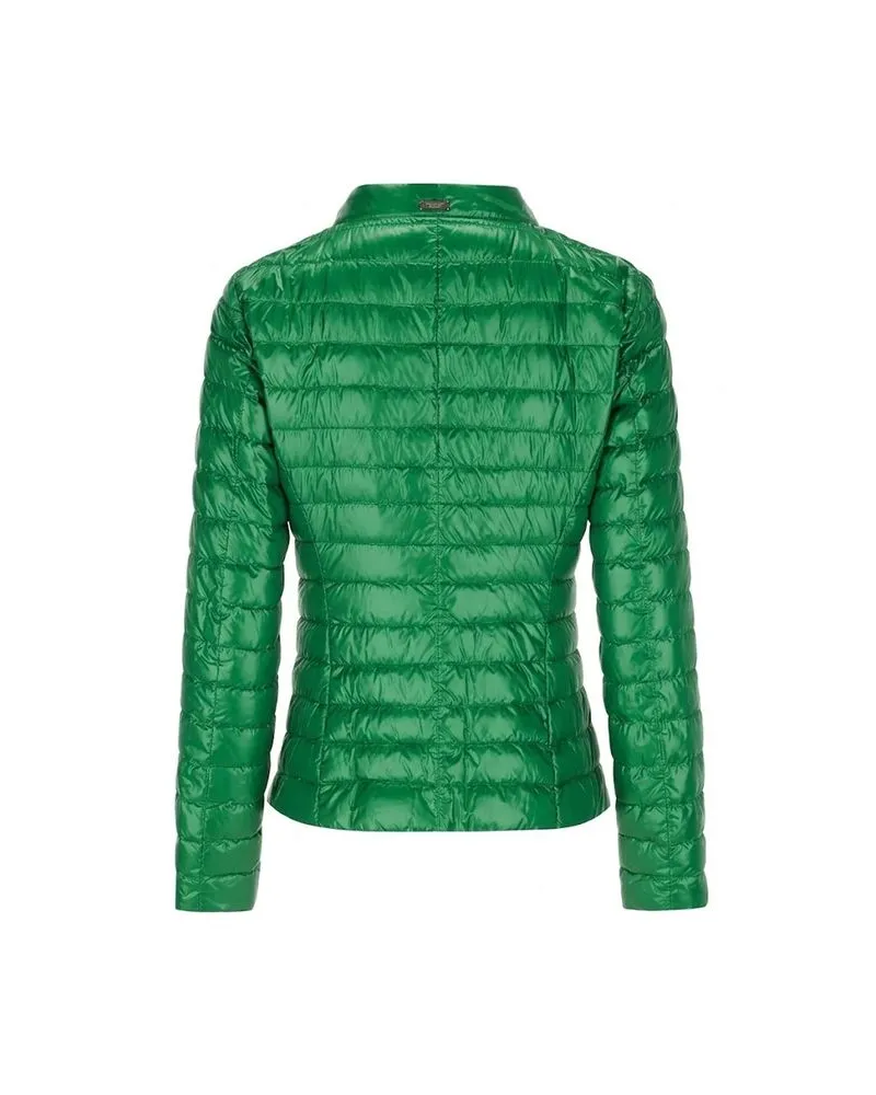 Herno Women Bicolor Polyamide Full-Length Jacket Clothing Green
