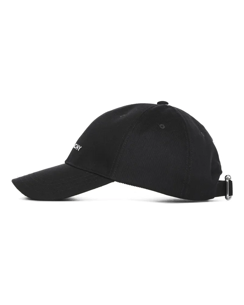 Givenchy Men's Black 4g Embroidered Cap Cotton Hat Black