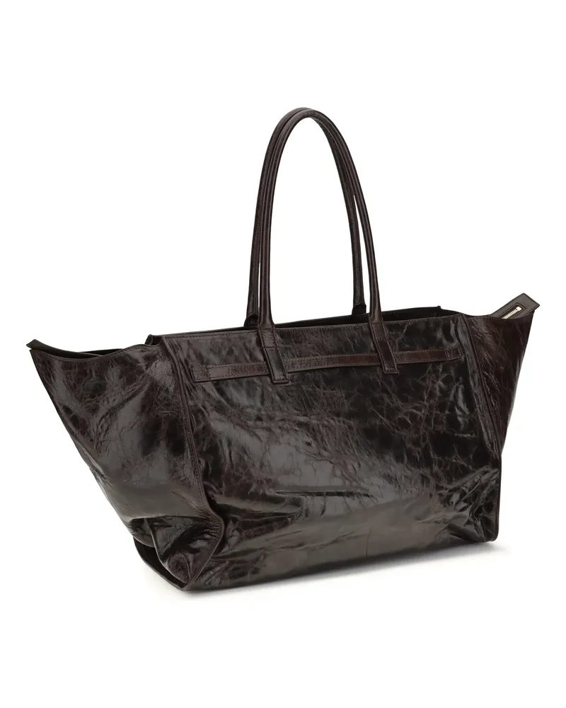 Benedetta Bruzziches Women's Weekend Bag Mame Savana Suede Calf Shoulder Black