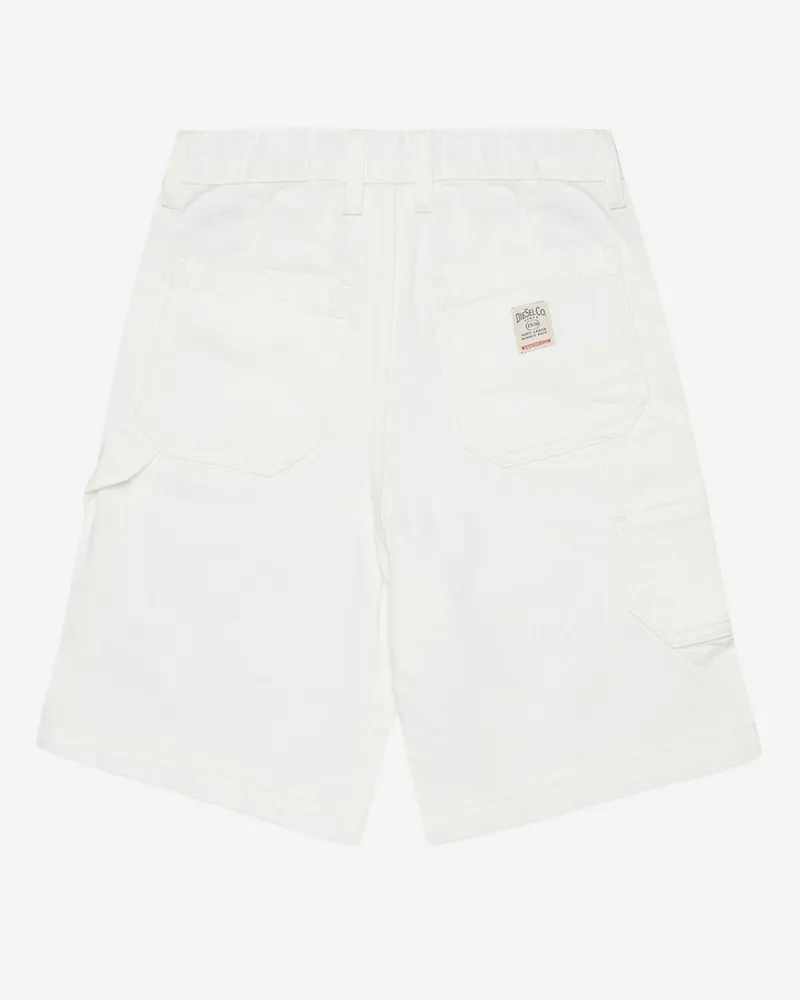 Diesel Girls' Cotton Shorts White White