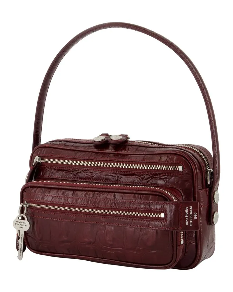 Acne Studios Women's Camero Party Shoulder Bag -  Leather Burgundy Calfskin Shoulder-Hobo-Bags Burgundy