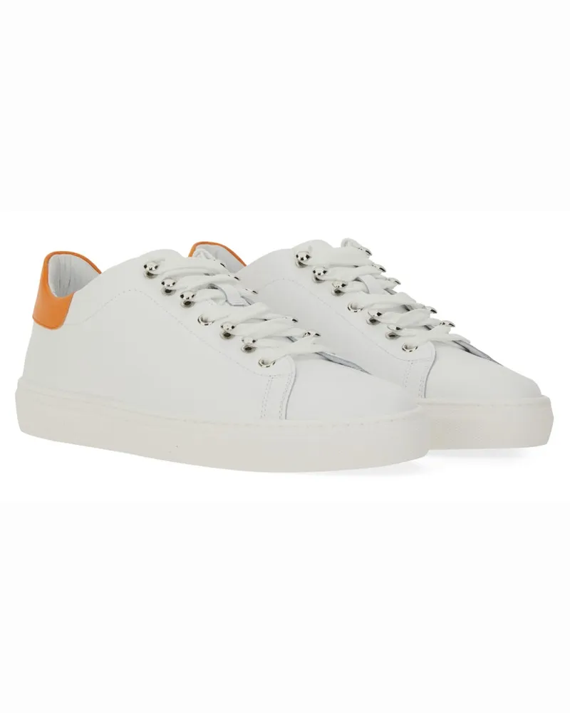 Moschino Leather Sneaker — White White