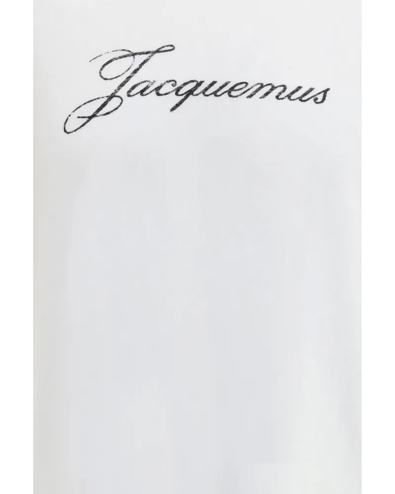 Jacquemus Men's Long Sleeve T-Shirt White Cotton T-Shirts And Polos White