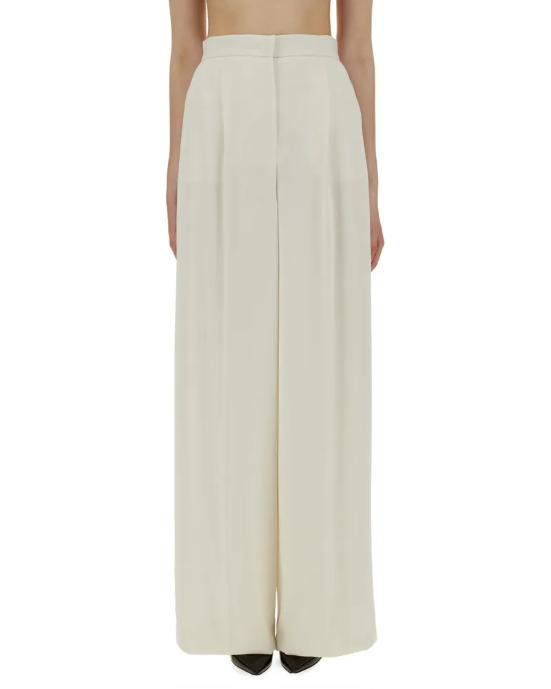 Max Mara Handcuff Trousers — Ivory Ivory