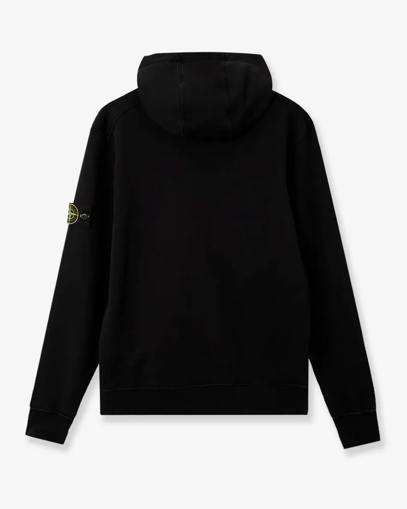 Stone Island Men's Hooded Cotton Sweatshirt Black Sweatshirts Sweater Black