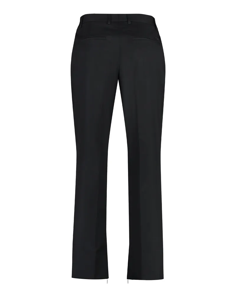 OFF-WHITE Men's Virgin Wool Trousers Black Black