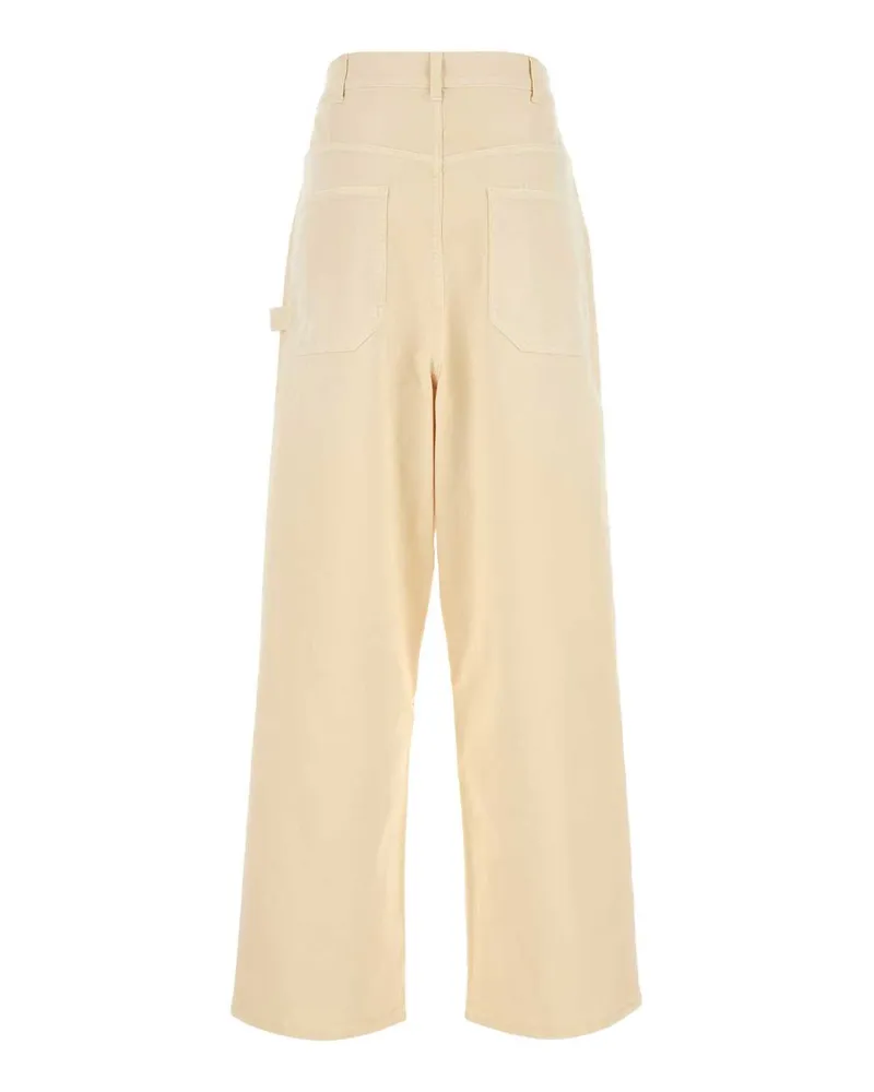ARMARIUM Women's Cream Denim Rava Jeans Butter Exterior: Cotton Beige