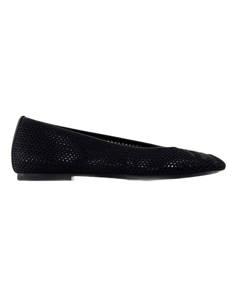 Burberry Women's Ballerinas -  Leather Black Shoes Flat-Shoes Black