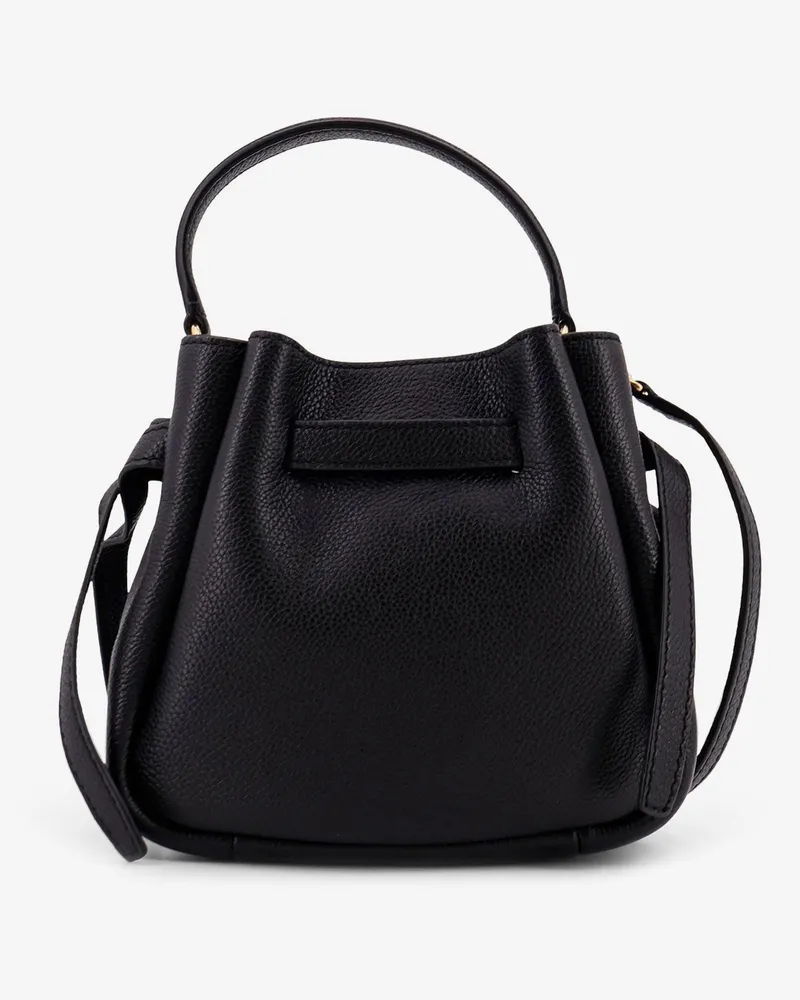 Tory Burch Women's Shoulder Bag Romy Mini Black Leather Black