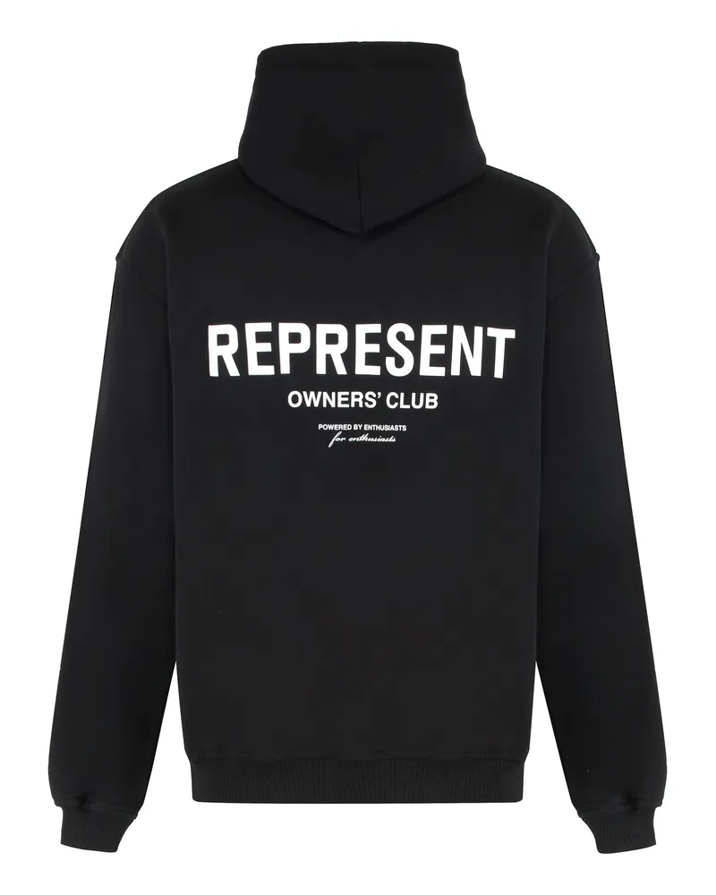 REPRESENT Men's Black Cotton Hoodie Body: Cotton; Ribbing: Jumpers Sweater Black
