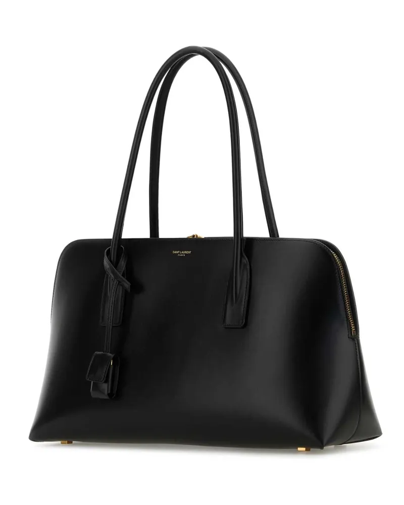 Saint Laurent Women's Black Leather Shopping Bag Borse A Mano Black