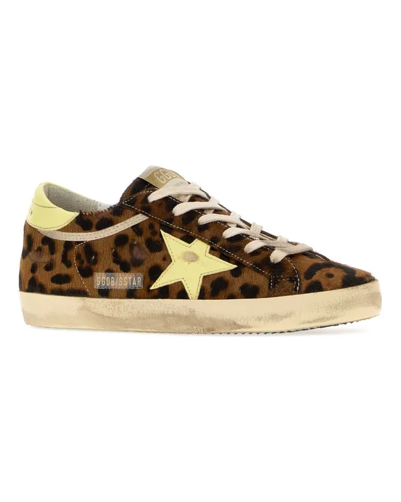 Golden Goose Leopardpaleyellow Sneaker Brown
