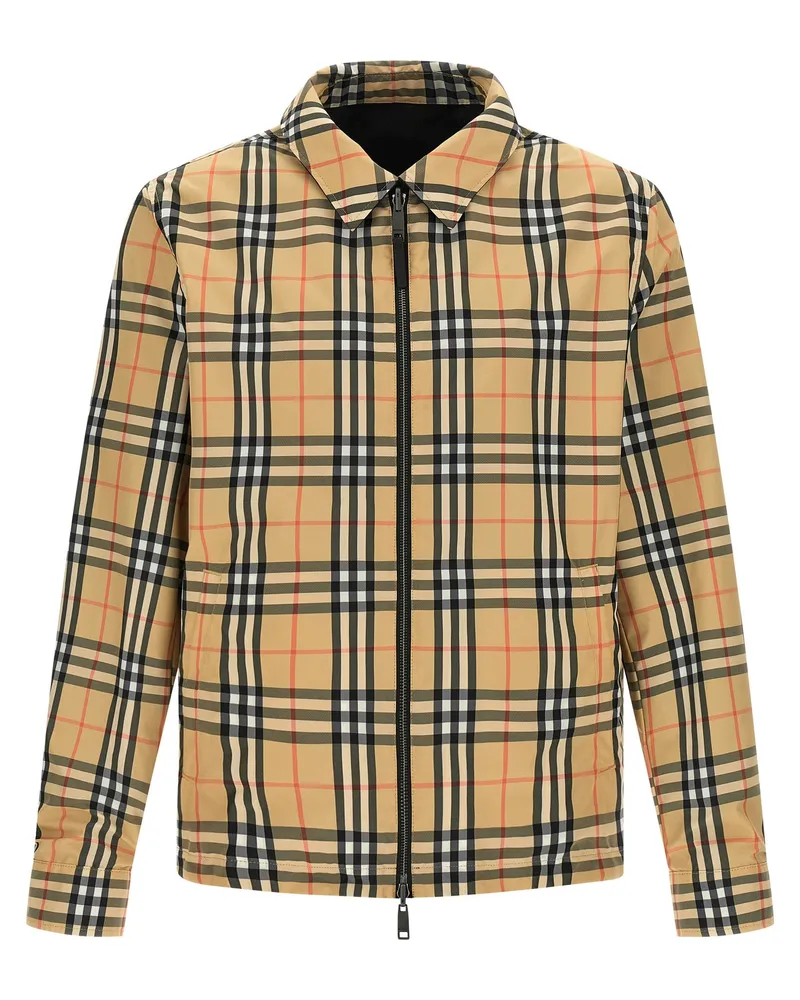 Burberry Men's Black Polyamide Shell Jacket Clothing Black