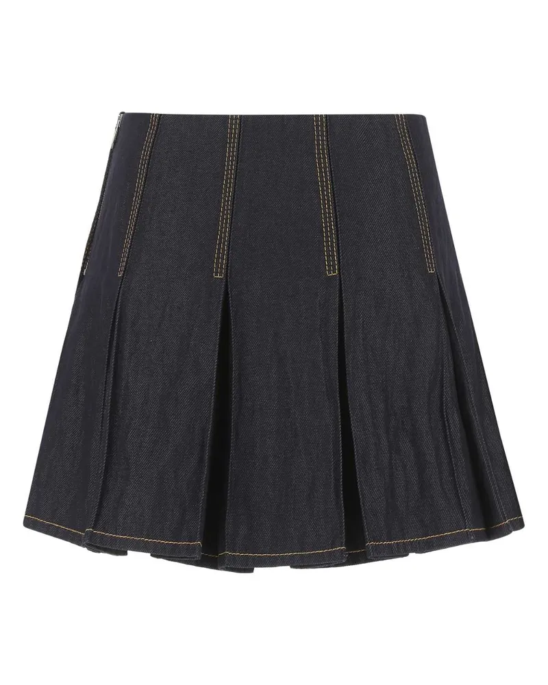 Bottega Veneta 700946v1va0 3399 Exterior: Cotton Metal Fiber Gonne Skirt Black