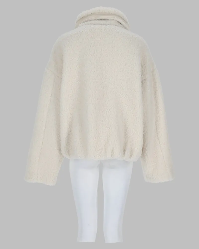 SPORTMAX Filtro Jacket — Ivory Ivory