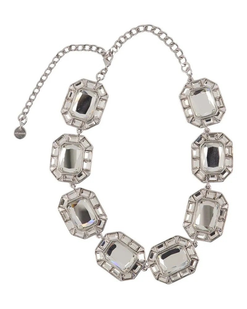 Self-Portrait Women's Crystal Necklace Self Portrait Pearls Silver Jewelry-Watches Necklaces Silver