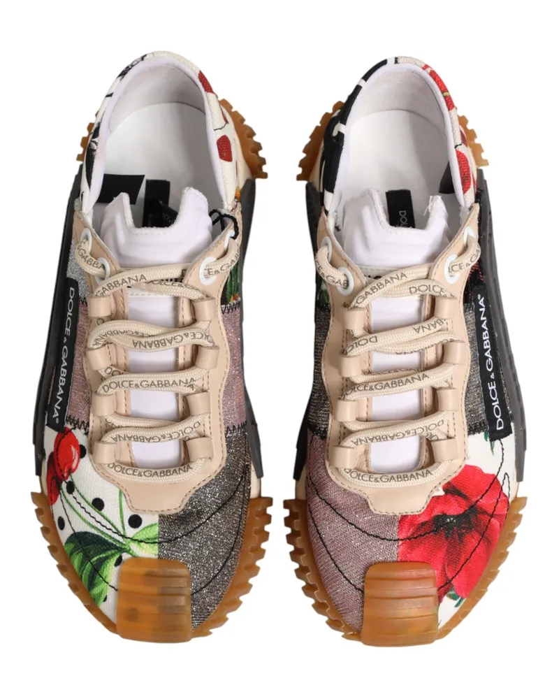 Dolce & Gabbana Women's Multicolor Logo Low Top Ns1 Sneakers Shoes Co+01+pa+87lf Multicolor