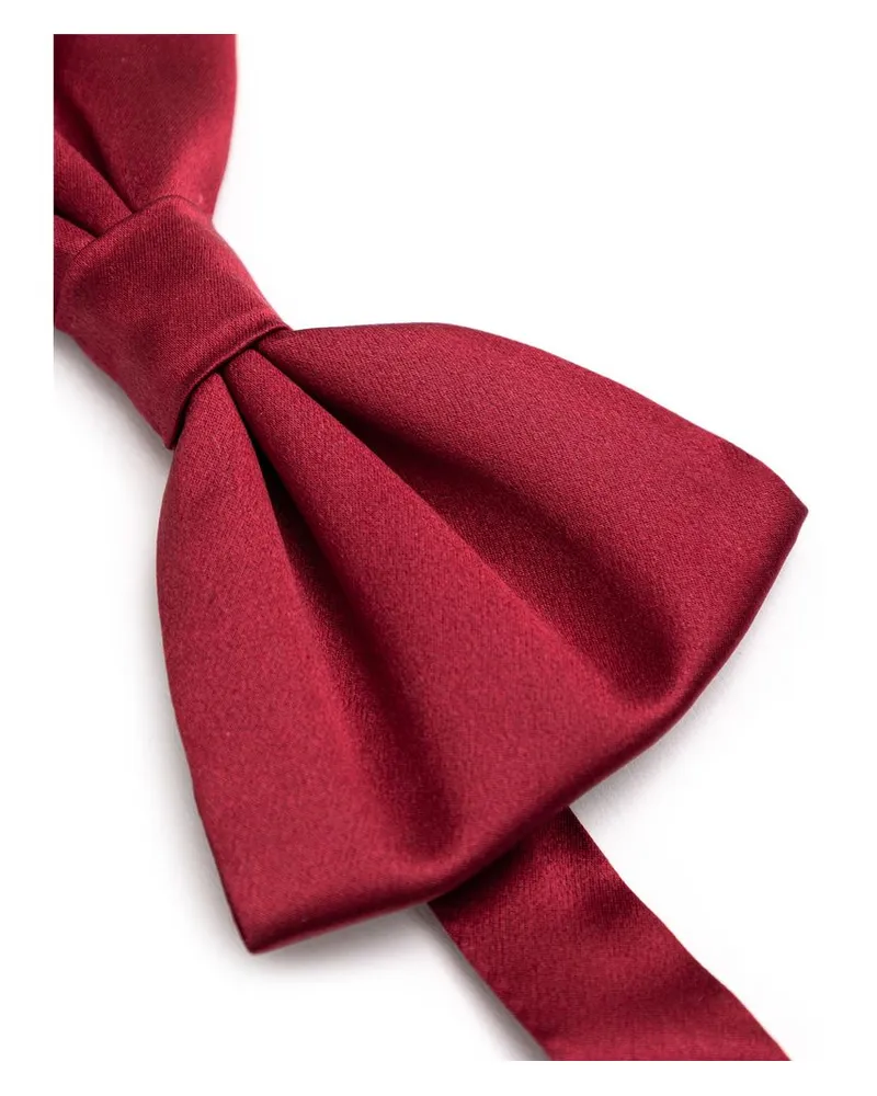 Dolce & Gabbana Men's Red Silk Bowtie Accessory Burgundy