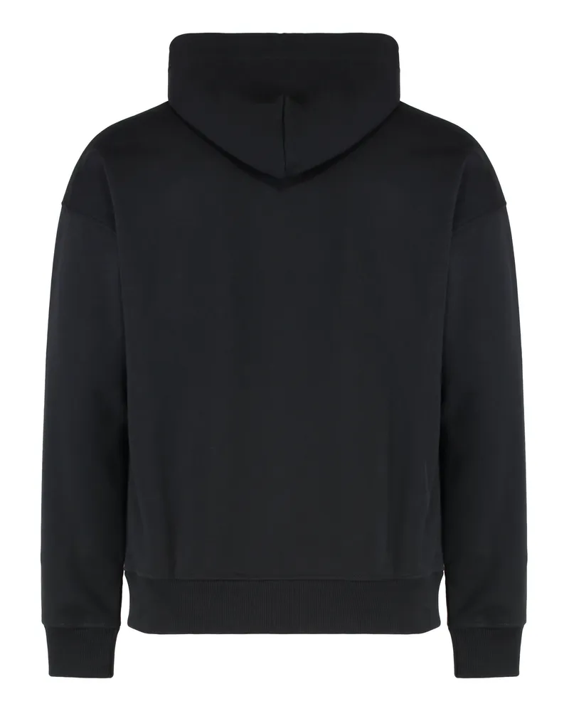 Diesel Men's S-Rob-Hood-R1 Cotton Hoodie Black Jumpers Sweater Black